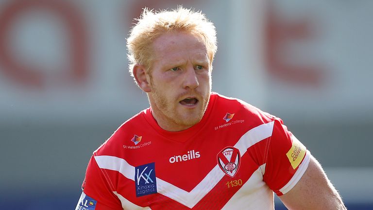 Picture by Ed Sykes/SWpix.com - 19/09/2020 - Rugby League - Coral Challenge Cup Quarter Final - Warrington Wolves v St Helens - AJ Bell Stadium, Salford, England - St Helens' James Graham