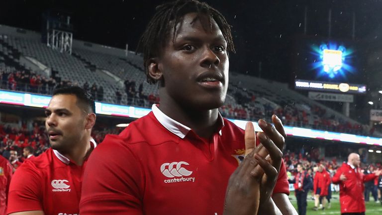 Maro Itoje after the third Lions Test against New Zealand in 2017