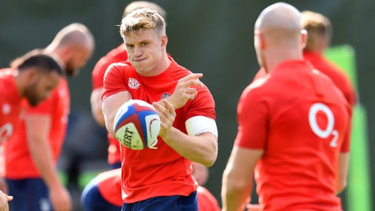 The England squad are at their training base in Teddington preparing for Sunday's game