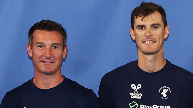 British Sportswear brand, PlayBrave, partners with UK charity Rackets Cubed and the Lawn Tennis Association for an interactive tennis morning hosted by Jamie Murray and Scott Lloyd at the Roehampton Club on June 25, 2019 in London, England.