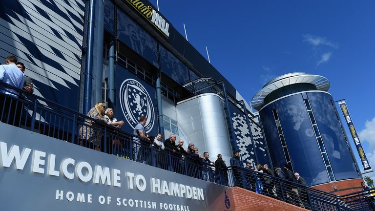 during the FIFA 2018 World Cup Qualifier between Scotland and England at Hampden Park National Stadium on June 10, 2017 in Glasgow, Scotland.