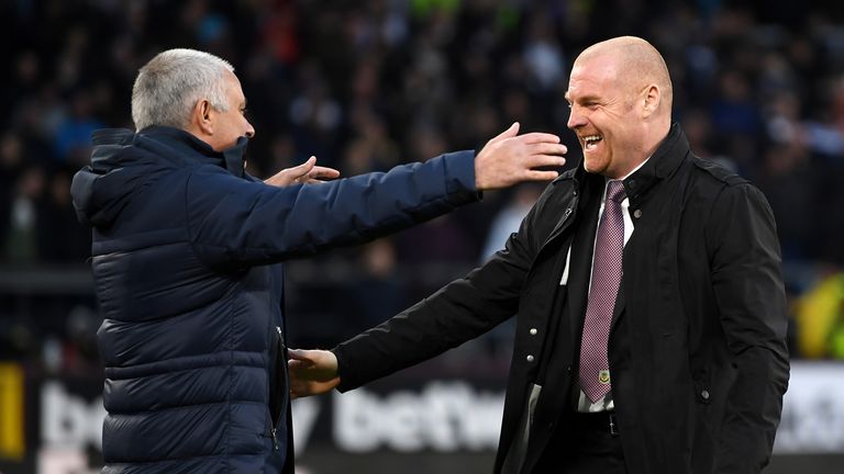 Sean Dyche says he does not envy the position of big-name bosses like Jose Mourinho