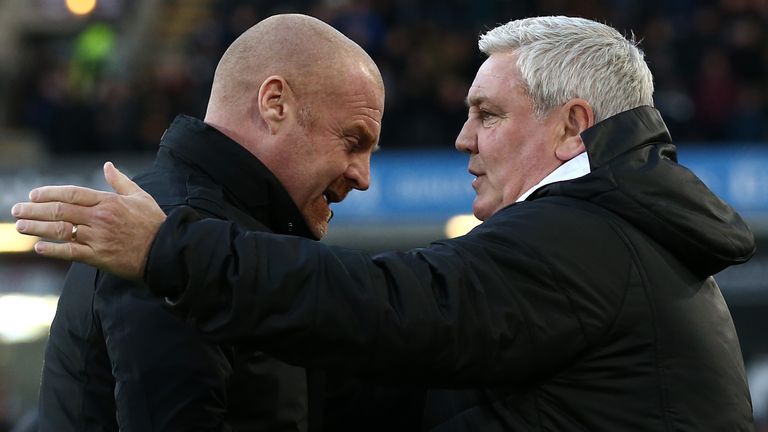 Steve Bruce says he has nothing but respect for Sean Dyche and the job he has done at Burnley