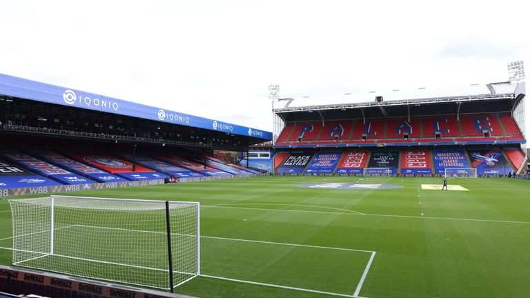 Selhurst Park would normally be a sell-out for the visit of Brighton