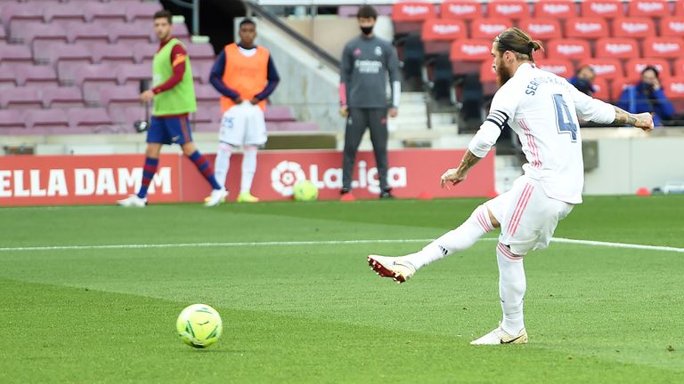 Sergio Ramos converted from the spot to put Real Madrid ahead 