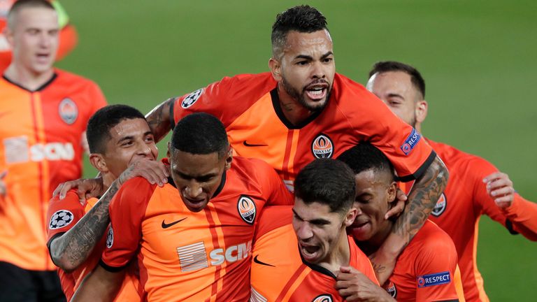 Shakhtar Donetsk led 3-0 at half-time 