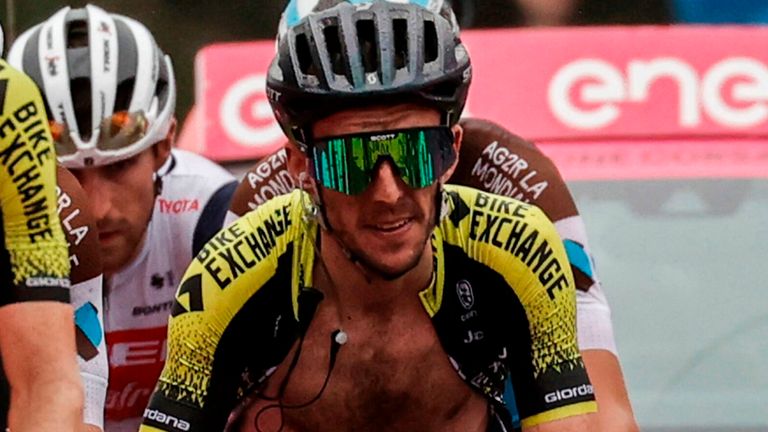 Britain's Simon Yates also struggled during the latest stage of the Giro d'Italia.