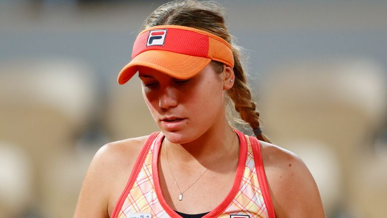 Sofia Kenin is one of two American women left in the singles draw