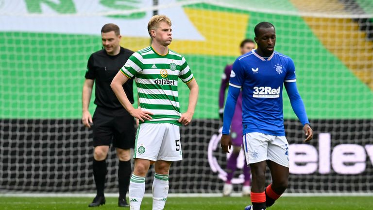 Stephen Welsh, making his Old Firm debut, had an afternoon to forget at Celtic Park
