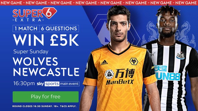 Could you correctly answer six questions on this Super Sunday clash to win £5,000?