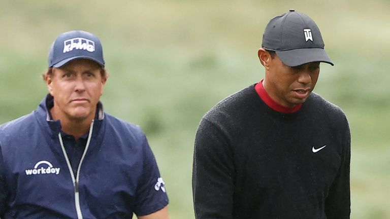 Tiger Woods and Phil Mickelson