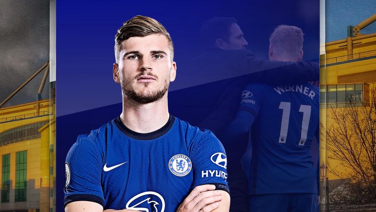 New forward Timo Werner is yet to score his first goal under Frank Lampard at Chelsea