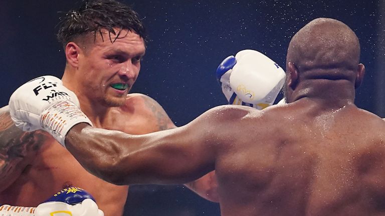 HANDOUT PICTURE COMPLIMENTS OF MATCHROOM BOXING.Oleksandr Usyk vs Derek Chisora, Heavyweight Contest..31 October 2020.Picture By Dave Thompson..