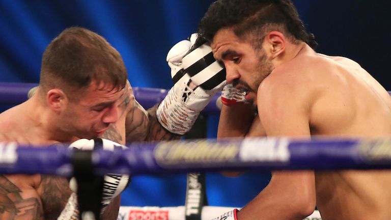HANDOUT PICTURE COMPLIMENTS OF MATCHROOM BOXING.Lewis Ritson vs Miguel Vazquez, WBA Intercontinental Super-Lightweight Title Fight..17 October 2020.Picture By Mark Robinson.
