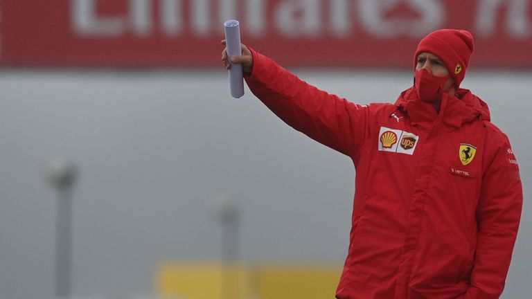 Sebastian Vettel of Ferrari