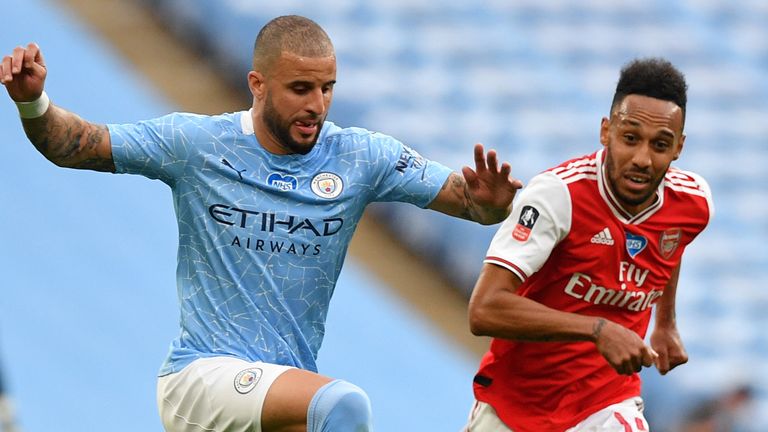 Arsenal beat Manchester City in last season's FA Cup semi-final