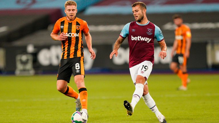 Wilshere's only appearance this season came in the Carabao Cup against Hull