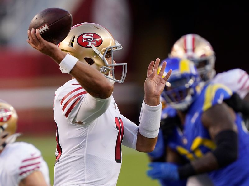 Jimmy Garoppolo throws 3 TD passes, 49ers beat Rams 24-16 - Island