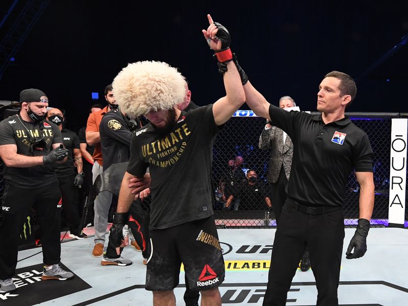 Khabib Nurmagomedov Announces Retirement After Beating Justin Gaethje At Ufc 254 Mma News Sky Sports