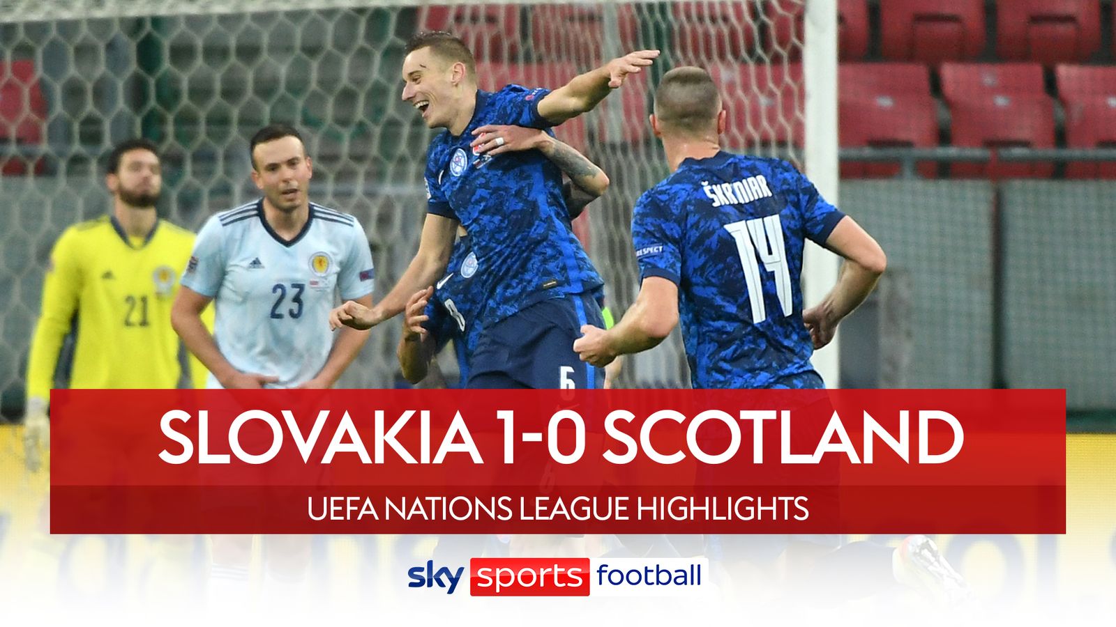 Slovakia 1 - 0 Scotland - Match Report & Highlights
