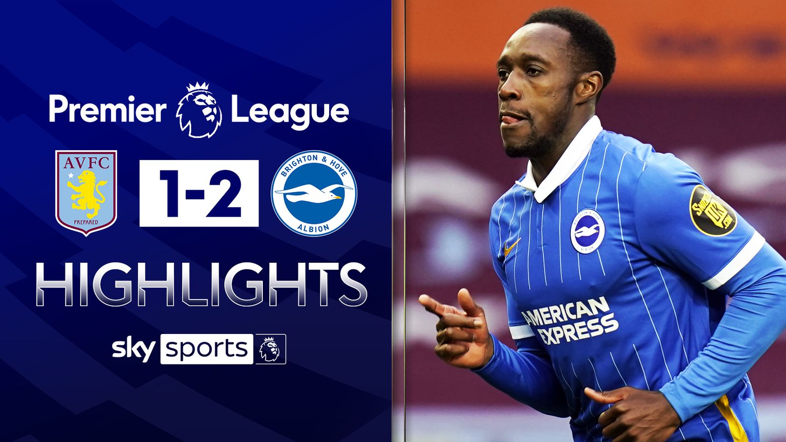 Brighton hang on after late Villa pen overruled | Football News | Sky ...