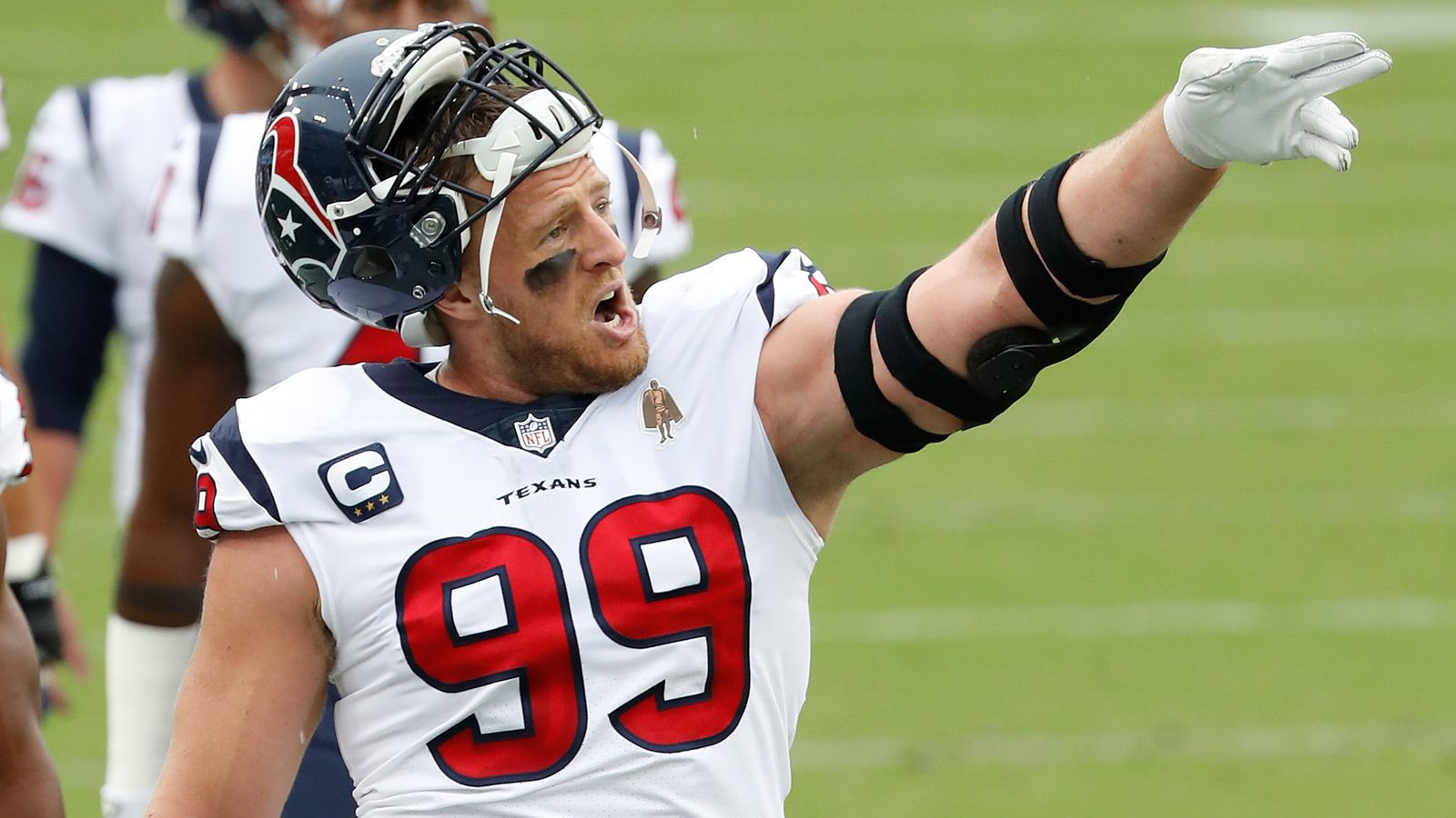 JJ Watt Houston Texans Navy Blue Men's Medium Nike Limited