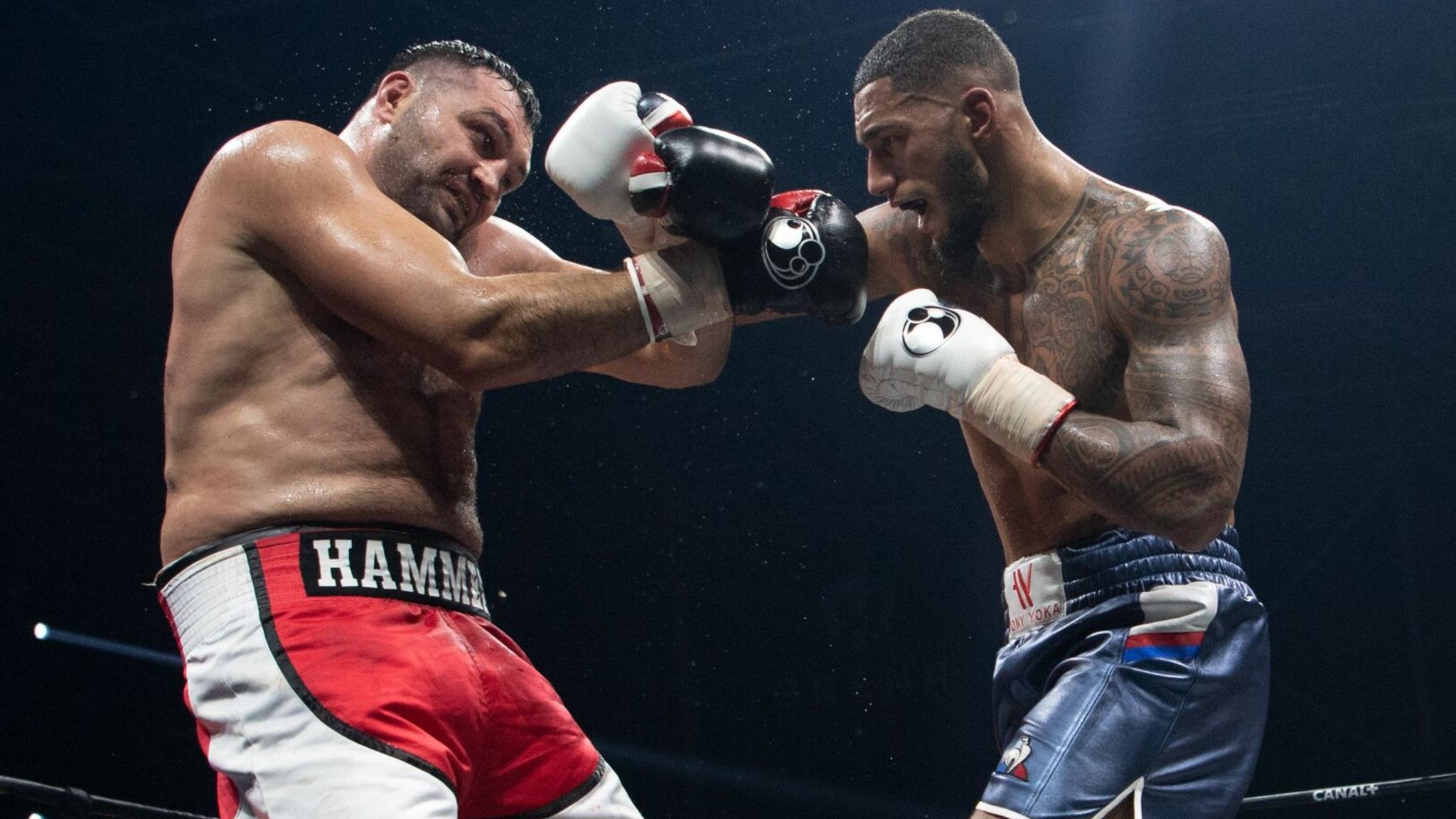 Tony Yoka French Heavyweight Retains Unbeaten Record With Unanimous Win Over Christian Hammer Boxing News Sky Sports