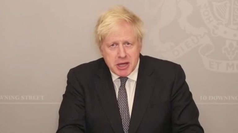 Prime Minister Boris Johnson confirms that national COVID-19 restrictions in England will end on 2 December.

