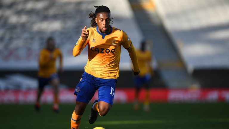 Carlo Ancelotti is comfortable at the prospect of using Alex Iwobi as a wing-back