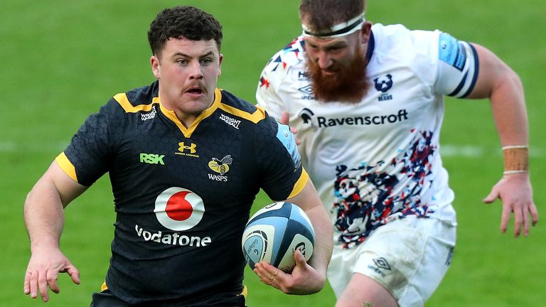 Alfie Barbeary in action for Wasps