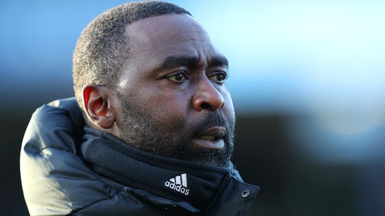 Andy Cole was first-team coach at Southend United under Sol Campbell from October 2019 to June 2020