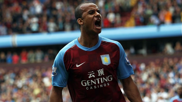 Aston Villa of Blackburn during the Barclays Premier League match between Aston Villa and Blackburn Rovers at Villa Park on August 20, 2011 in Birmingham, England.