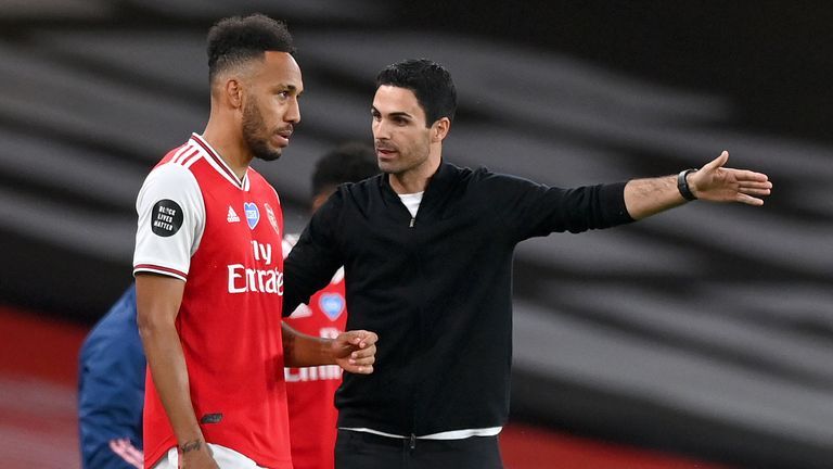 Aubameyang and Arteta (Last season)