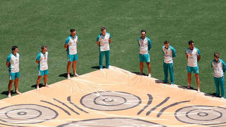 Australia and India's players performed barefoot circles ahead of the first ODI in recognition of indigenous Australians