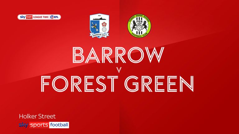 Barrow v Forest Green badge