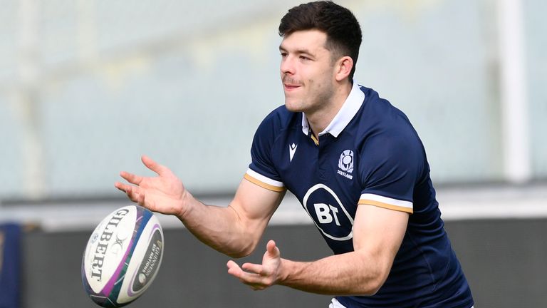 FLORANCE, ITALY - NOVEMBER 13: Blair Kinghorn during Scotland Training at the  Artemio Franchi Stadium, Florence, on Novemver 13, 2020, in Florence, Italy (Photo by Giuseppe Maffia / SNS Group)