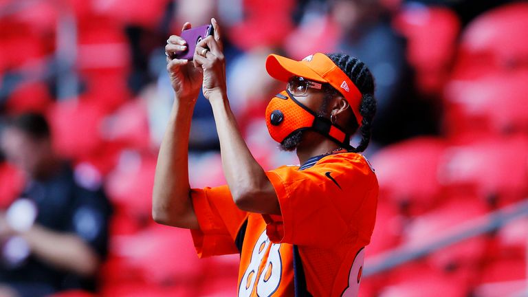 Around 5,700 Broncos fans are expected at Mile High stadium on Sunday for their game against the Miami Dolphins
