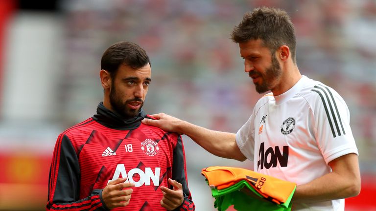 Fernandes has taken extra advice from former United midfielder and current first-team coach Michael Carrick 