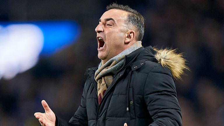 Carlos Carvalhal the manager of Rio Ave FC reacts during the Liga Nos match between FC Porto and Rio Ave FC at Estadio do Dragao on March 07, 2020 in Porto, Portugal
