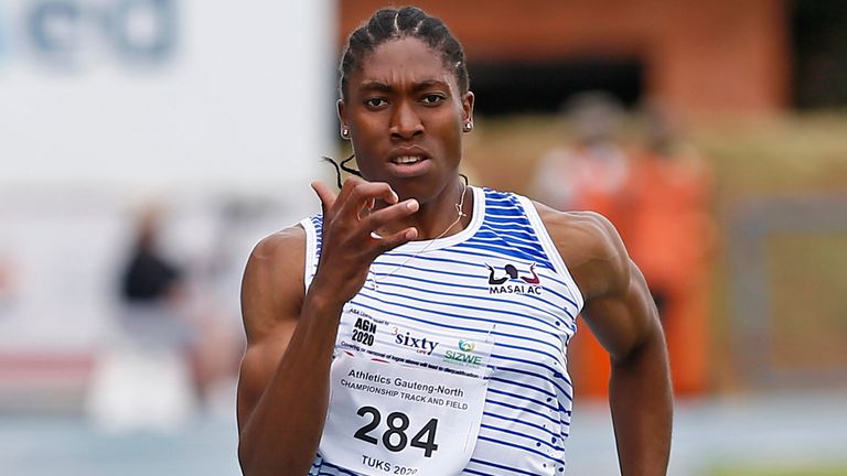Caster Semenya is attempting to make next summer's Olympics in the 200 metres