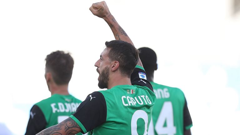 Sassuolo striker Ciccio Caputo