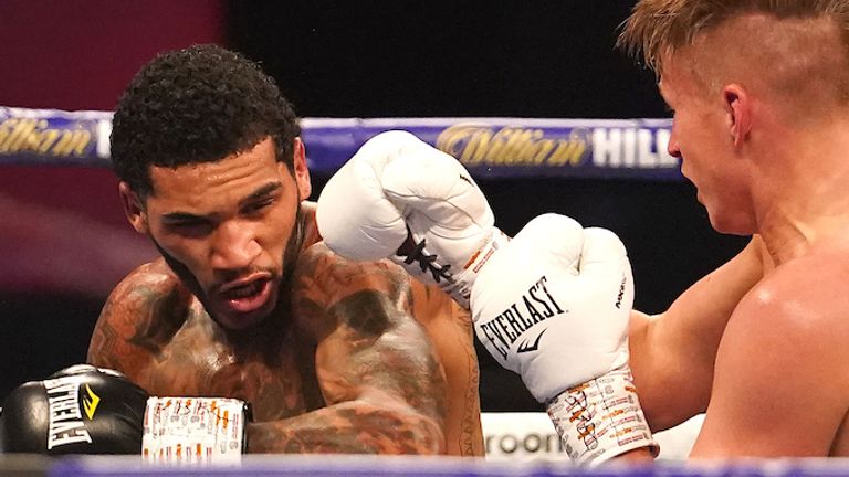 HANDOUT PICTURE COMPLIMENTS OF MATCHROOM BOXING.Conor Benn and Sebastian Formella, WBA Continental Welterweight Title..21 November 2020.Picture By Dave Thompson.