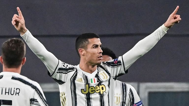 Cristiano Ronaldo scored for Juventus against Ferencvaros