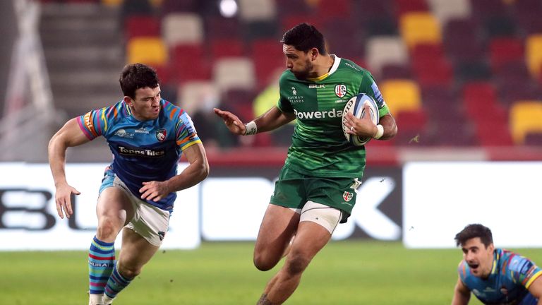 Curtis Rona attacks for Irish