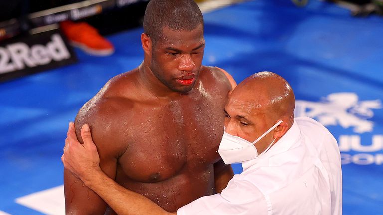 Dubois' left eye was badly damaged