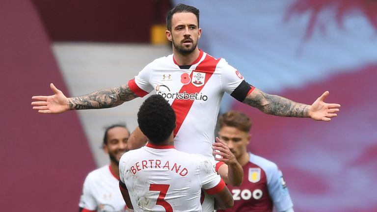 Danny Ings celebrates after making it 4-0