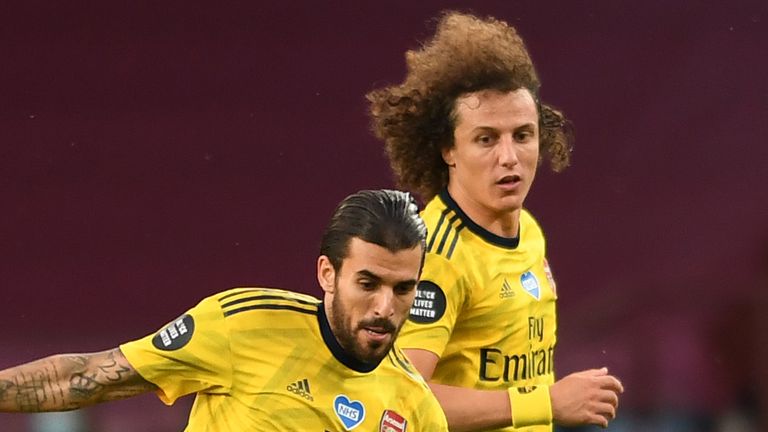 Arsenal's Dani Ceballos and David Luiz were involved in a training ground scuffle during the recent international break