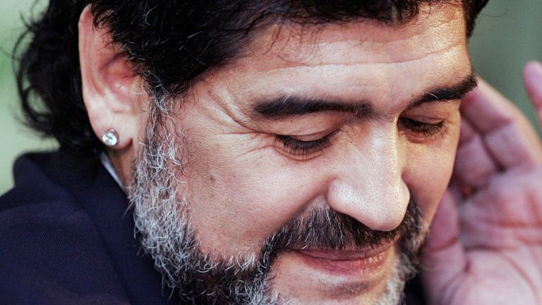 Diego Maradona in 2010