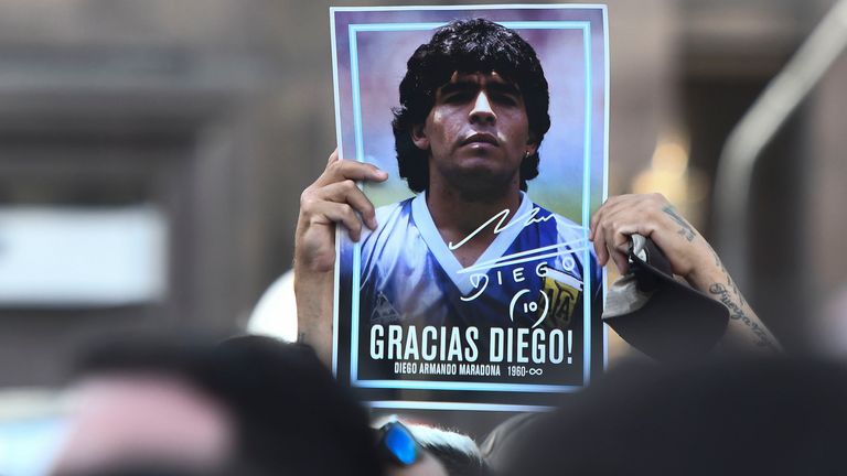 Diego Maradona's death has prompted an outpouring of tributes