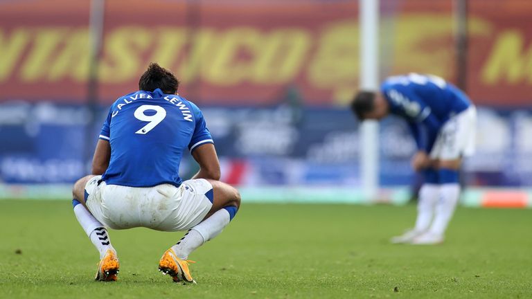 Dominic Calvert-Lewin was again isolated in the absence of Richarlison